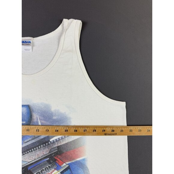 Rare Vintage Y2K Sunoco Pocono Raceway Pennsylvania 500 Car Racing Tank Top Art - Picture 8 of 9